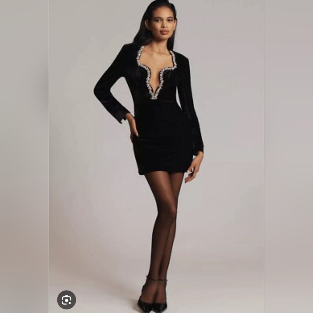 Bardot Audrina Velvet Mini Dress